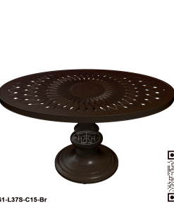 Alternative view of Bàn Nhôm Elip 1005×610 mm