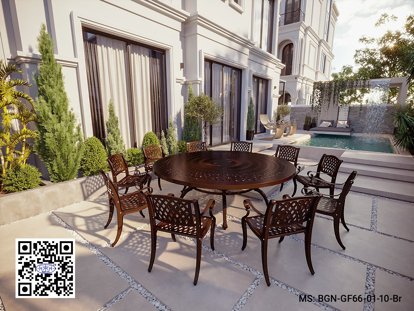 Bộ Bàn Ghế Sân Vườn 241 GF66 - Ảnh 8