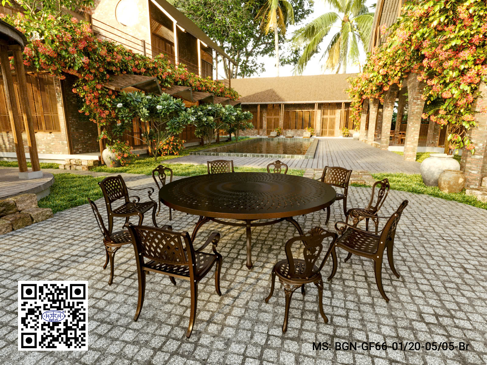 Bộ Bàn Ghế Sân Vườn 241 GF66 - Ảnh 7