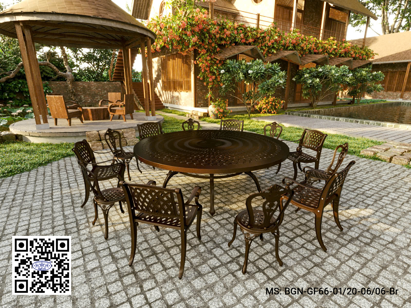 Bộ Bàn Ghế Sân Vườn 241 GF66 - Ảnh 10