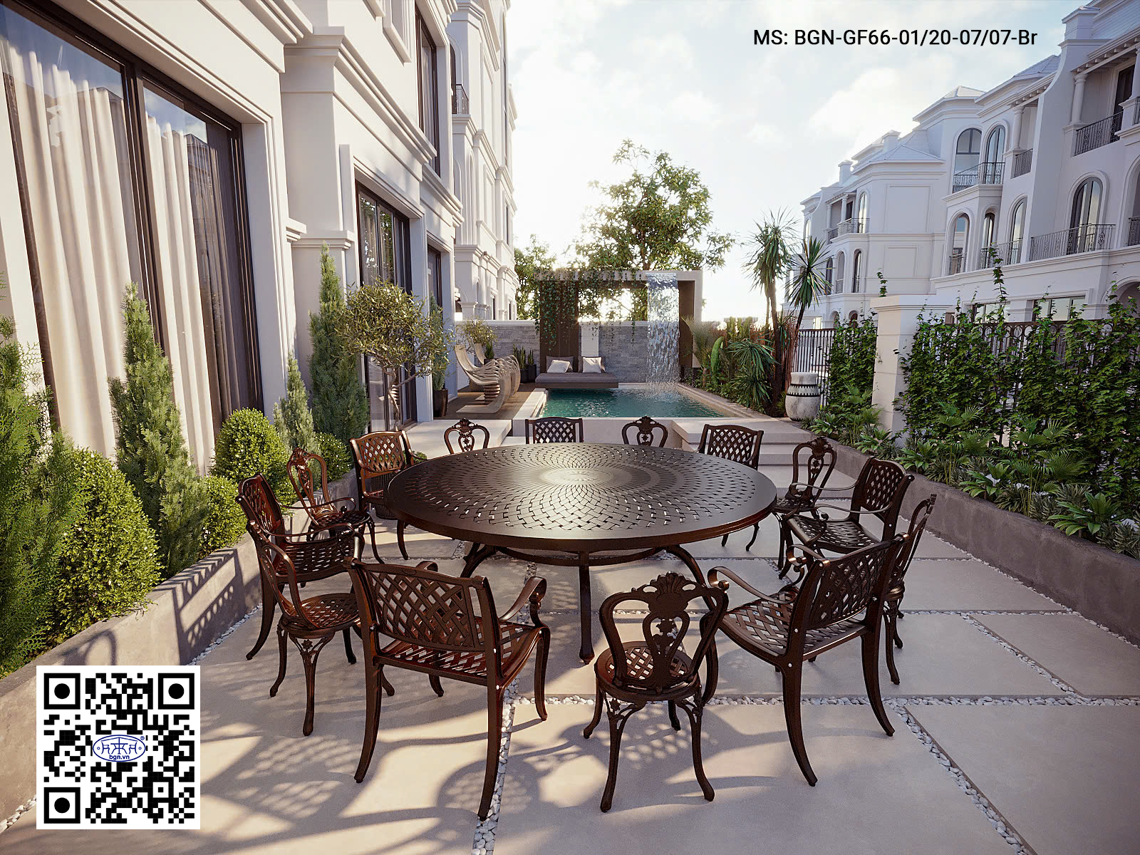 Bộ Bàn Ghế Sân Vườn 241 GF66 - Ảnh 2