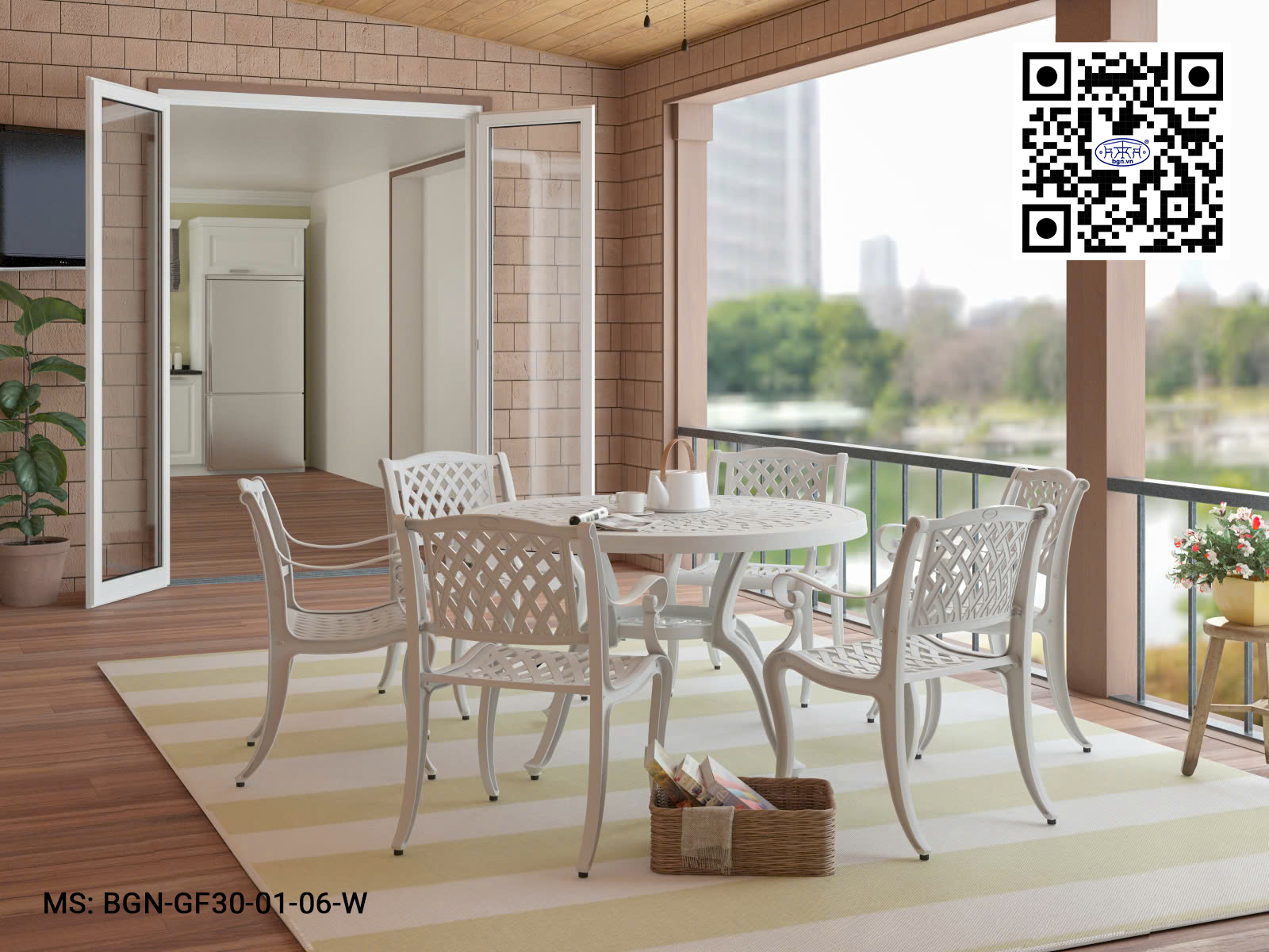 Bộ Bàn Ghế Sân Vườn 130 GF30 - Ảnh 3