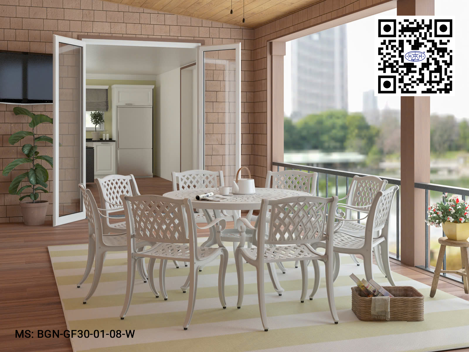 Bộ Bàn Ghế Sân Vườn 130 GF30 - Ảnh 4