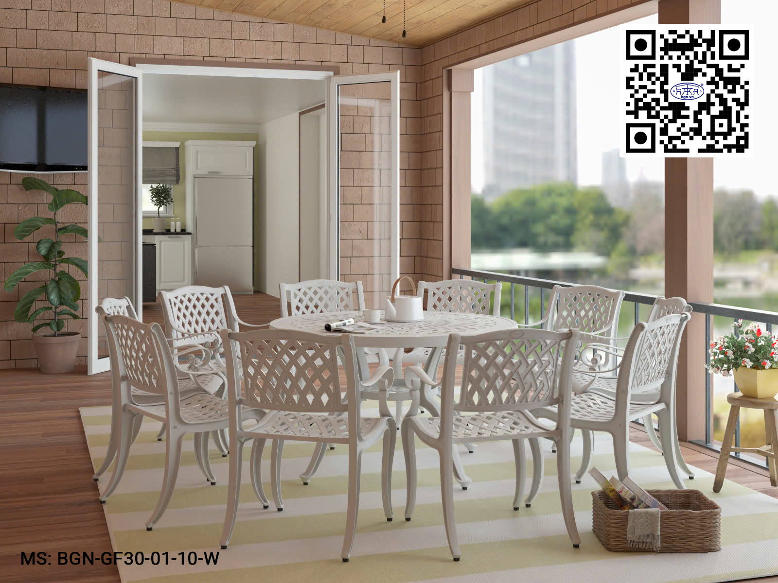 Bộ Bàn Ghế Sân Vườn 130 GF30 - Ảnh 7