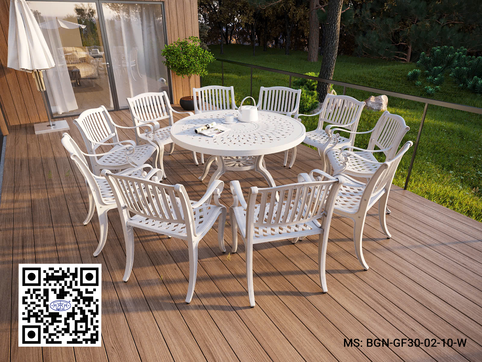 Bộ Bàn Ghế Sân Vườn 130 GF30 - Ảnh 6