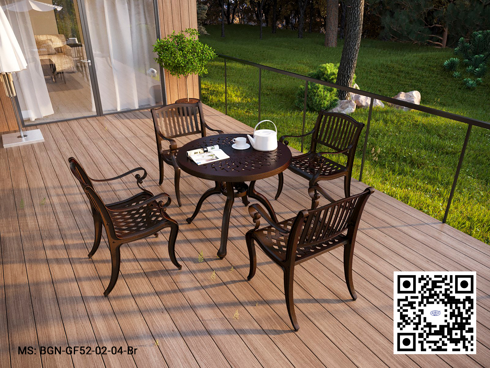 Bộ Bàn Ghế Sân Vườn 95 GF52 - Ảnh 4