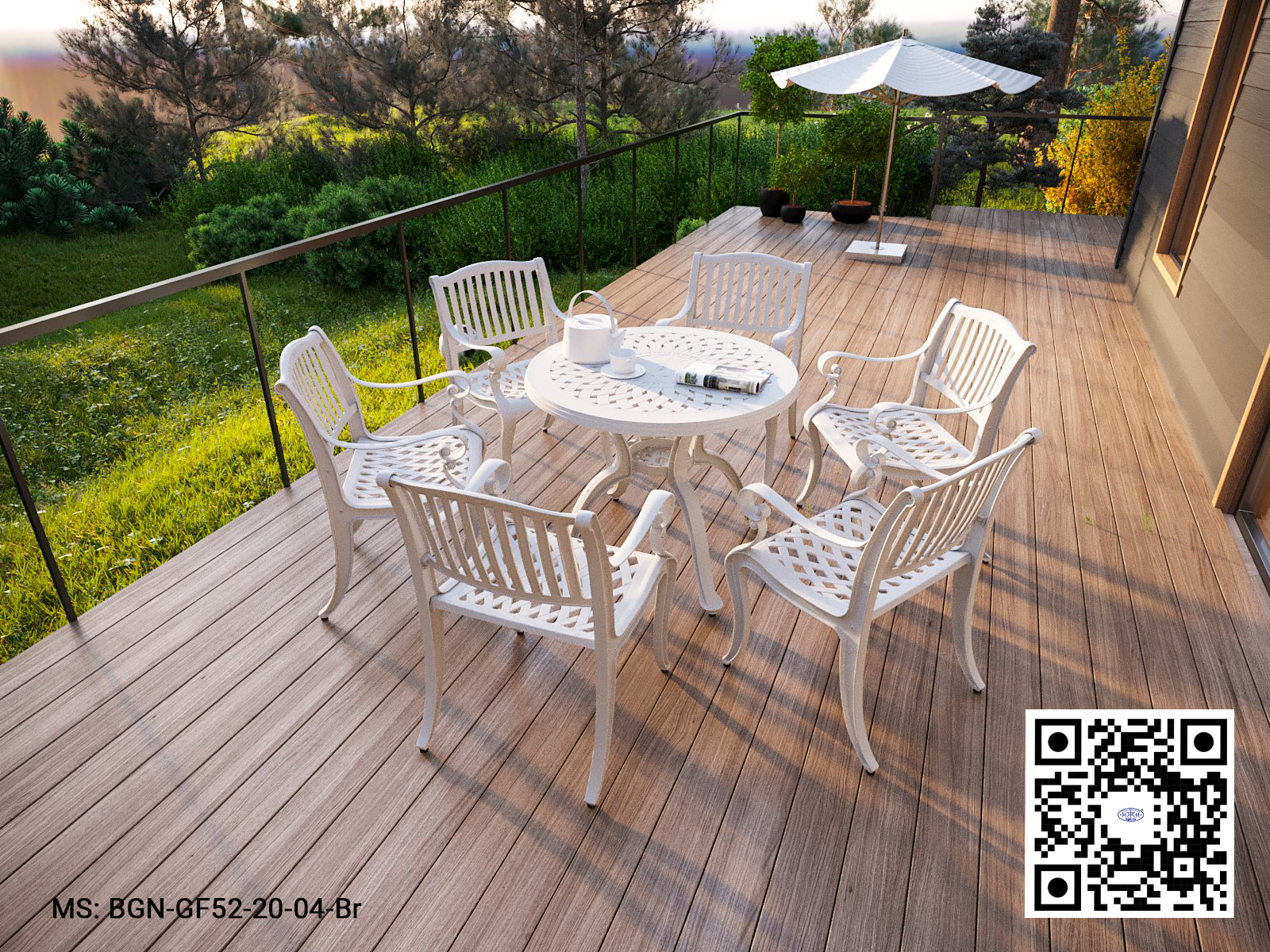 Bộ Bàn Ghế Sân Vườn 95 GF52 - Ảnh 5