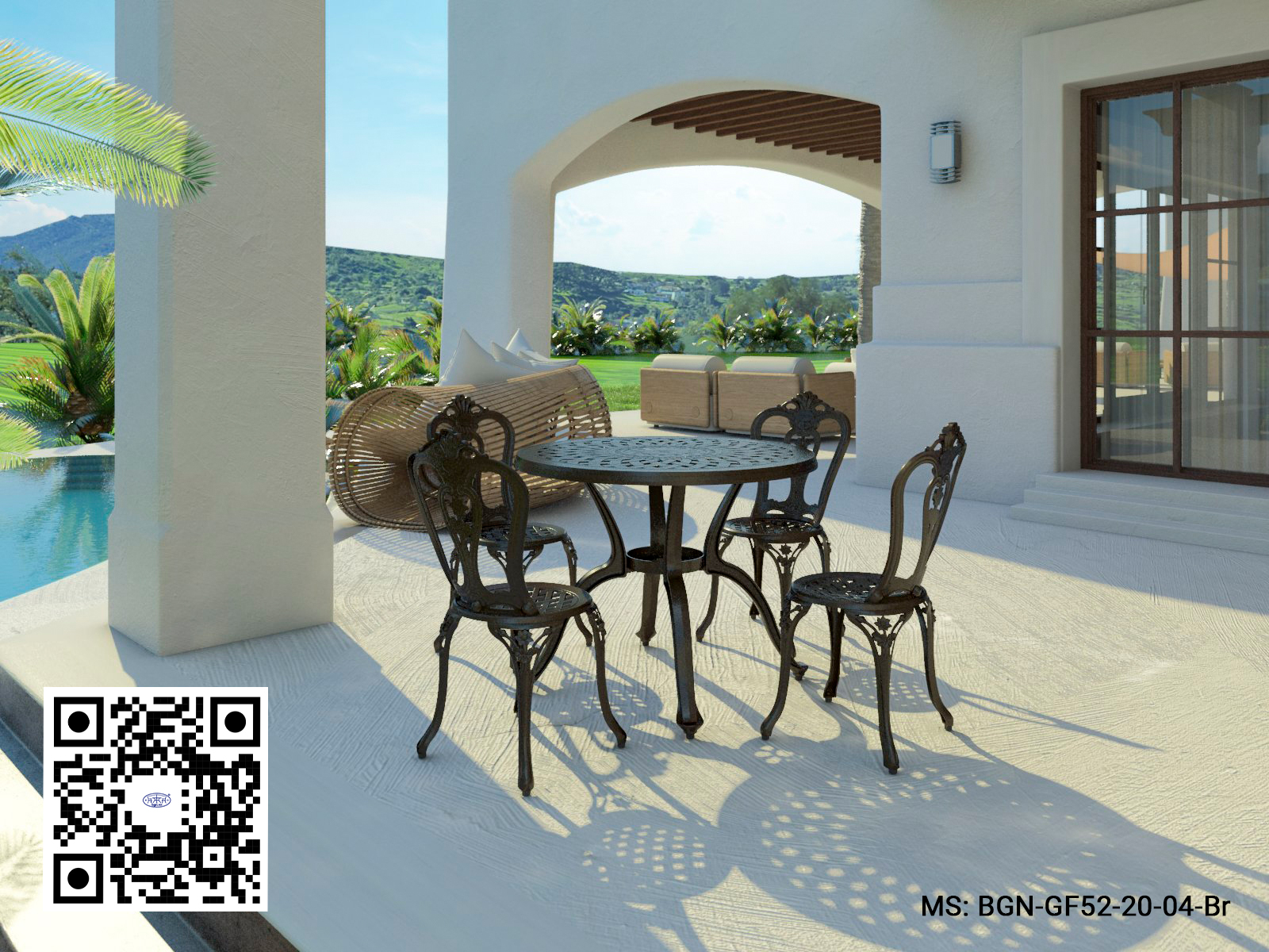 Bộ Bàn Ghế Sân Vườn 95 GF52 - Ảnh 6