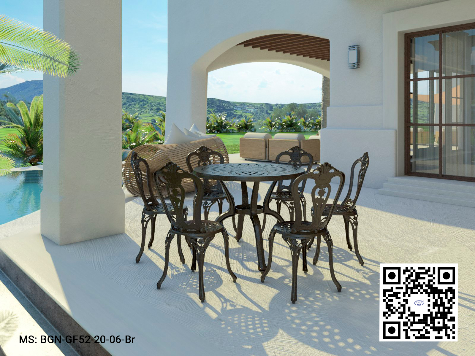 Bộ Bàn Ghế Sân Vườn 95 GF52 - Ảnh 7