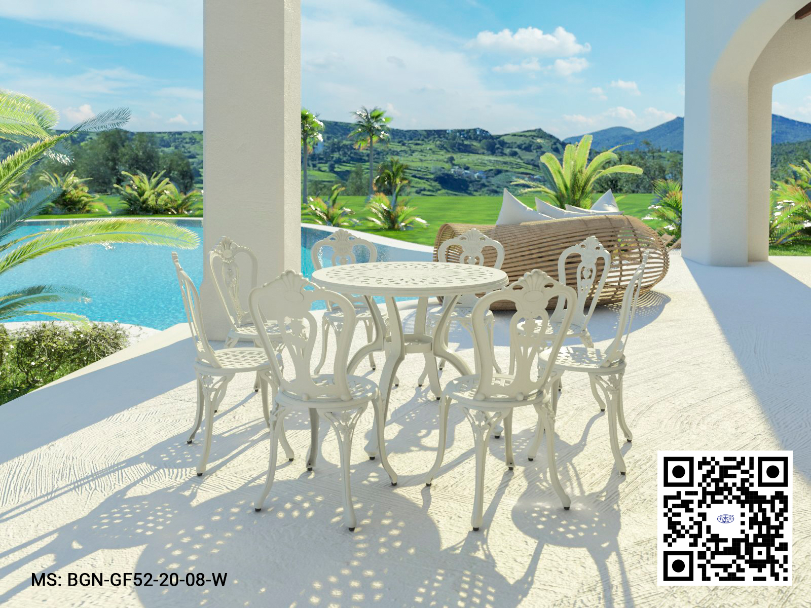 Bộ Bàn Ghế Sân Vườn 95 GF52 - Ảnh 8