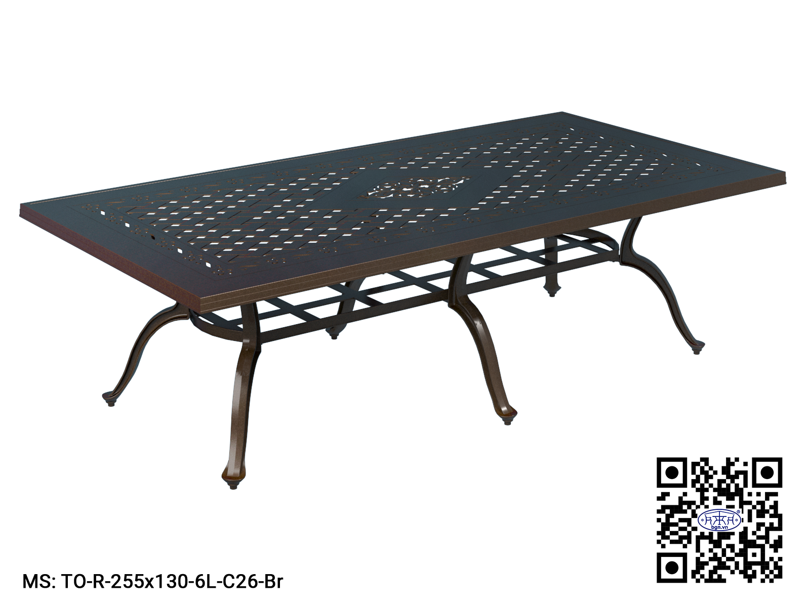 Bàn Nhôm CN Nang Thẳng 255x130 - Ảnh 3