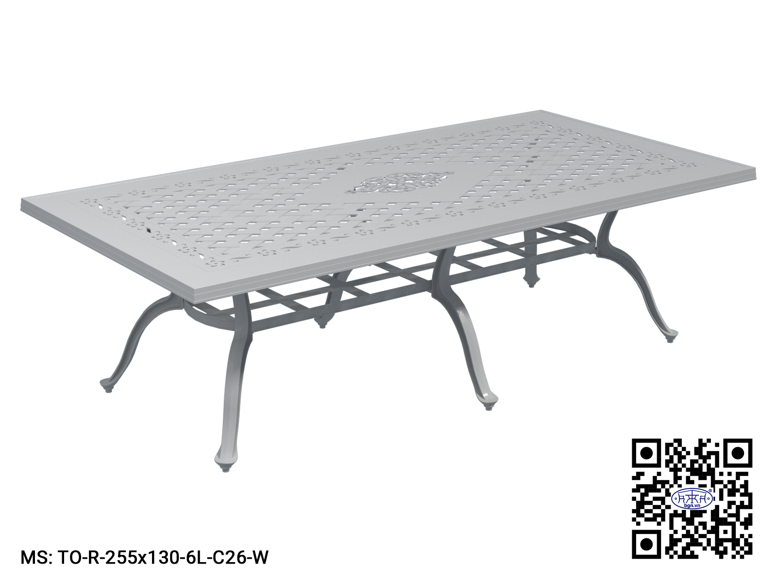 Bàn Nhôm CN Nang Thẳng 255x130 - Ảnh 2