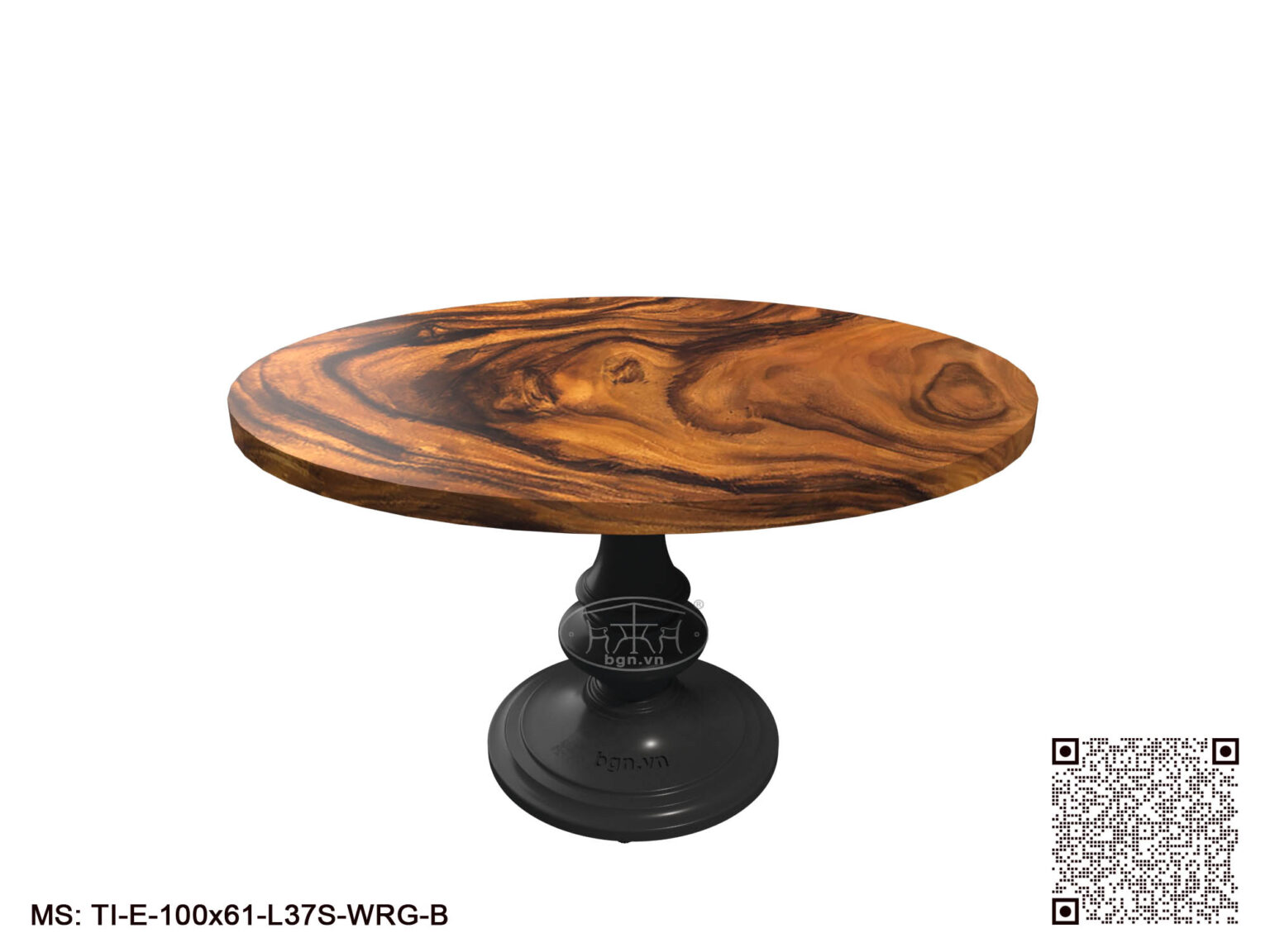 Bàn Nhôm Mặt Gỗ Me Tây Trơn Elip 1005×610 mm - Ảnh 3